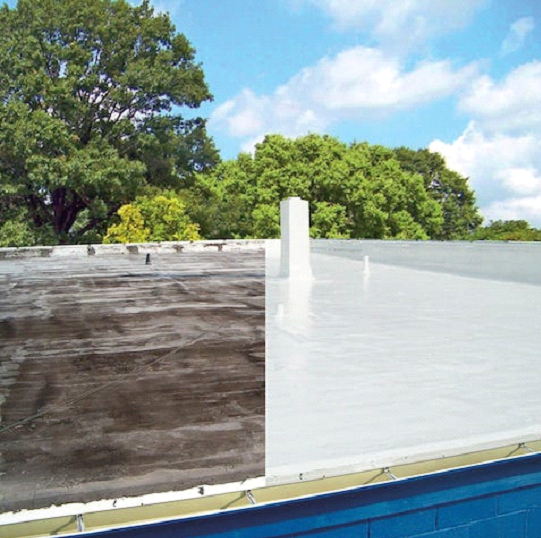 Silicone cool roof